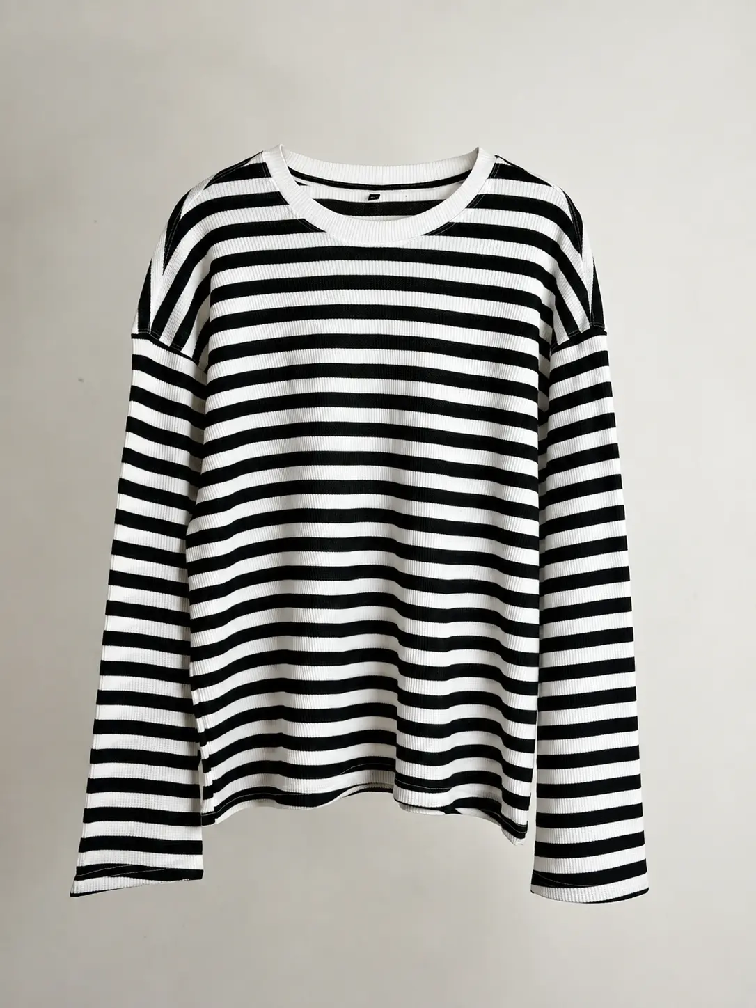 220 GSM Waffle Stripe Boxy Fit T-Shirt