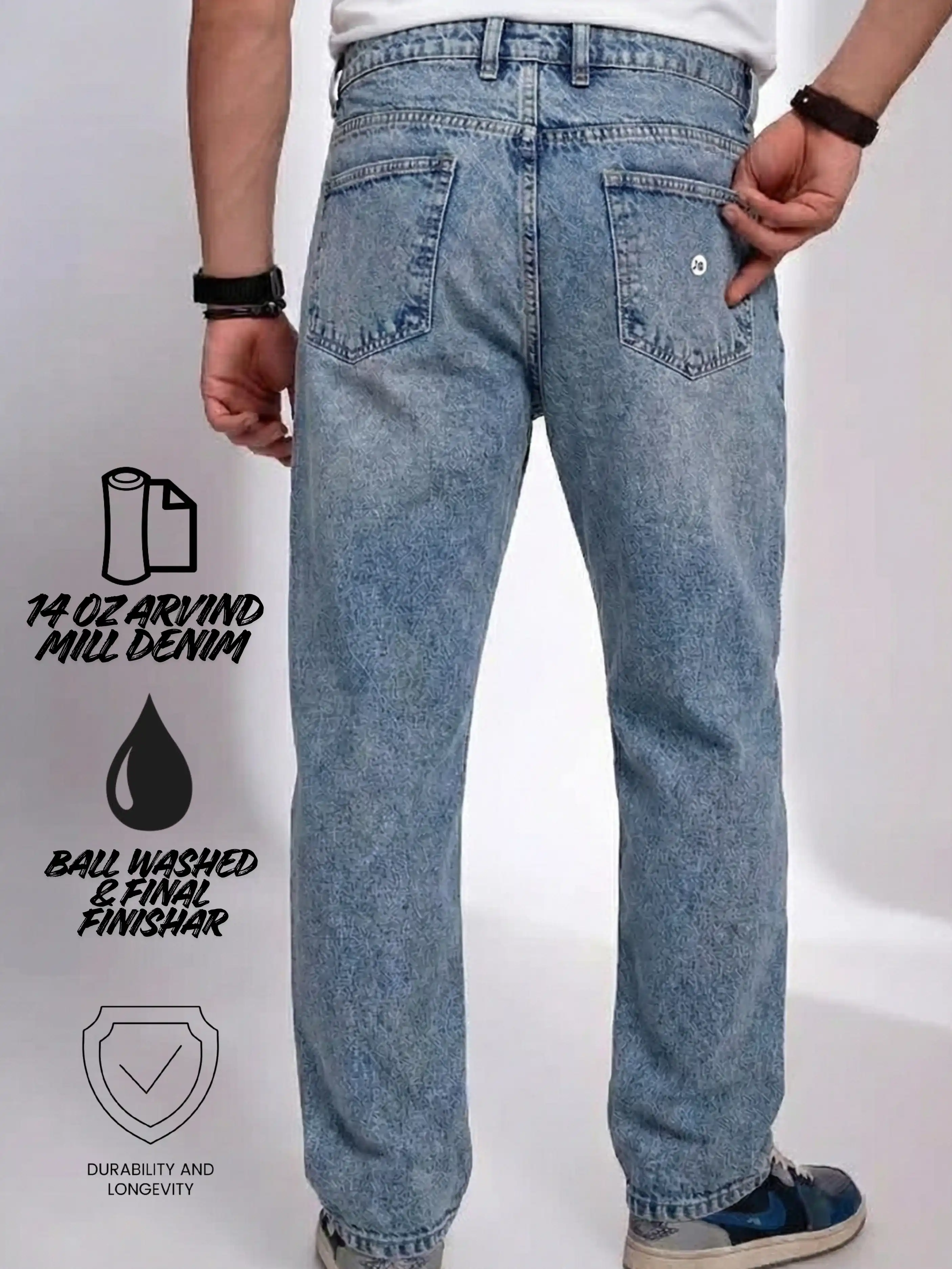 Mens Mom Fit Jeans – 14 oz Arvind Mill Denim