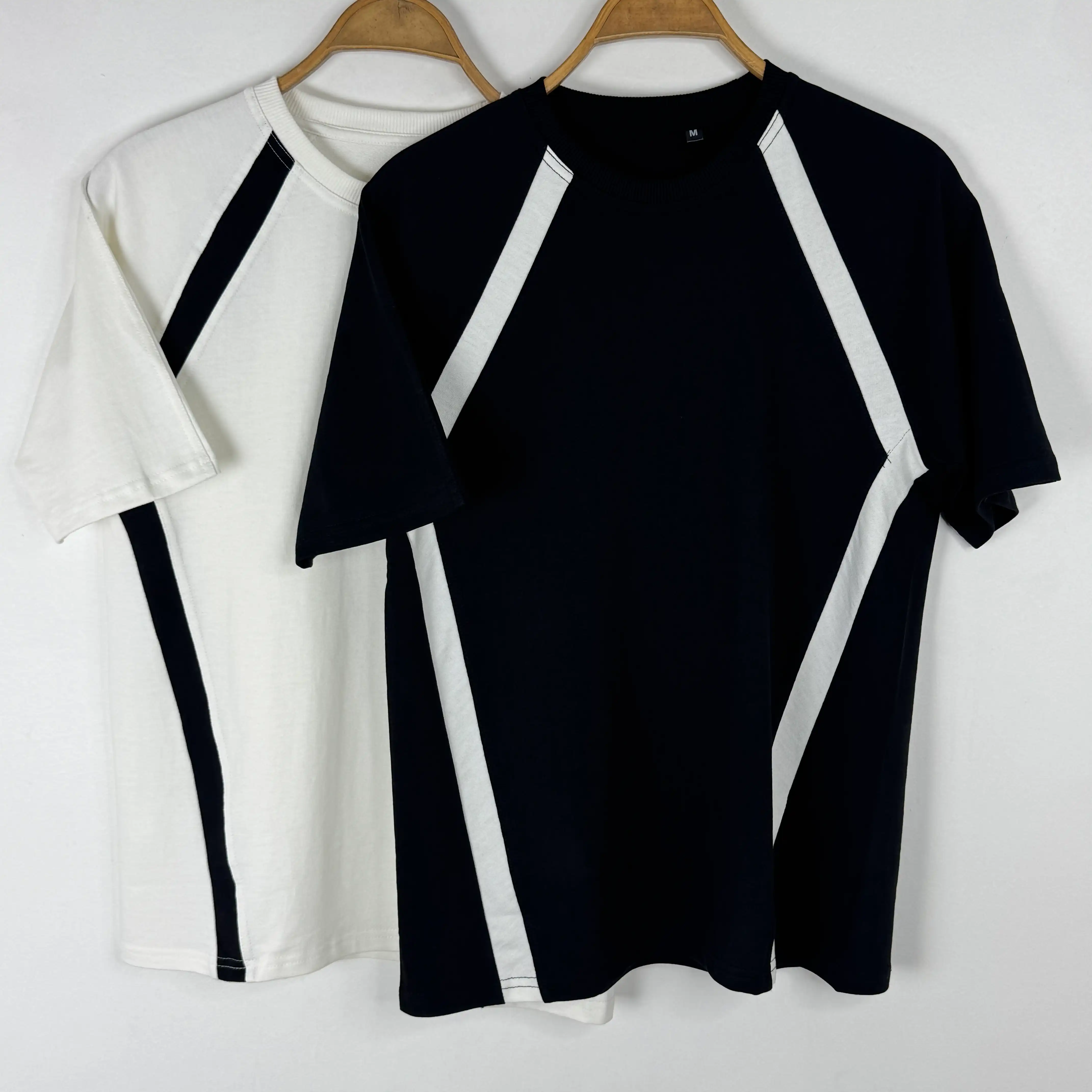 Men’s Oversized T-Shirt with Wrangler Sleeves – 260 GSM Cotton French Terry